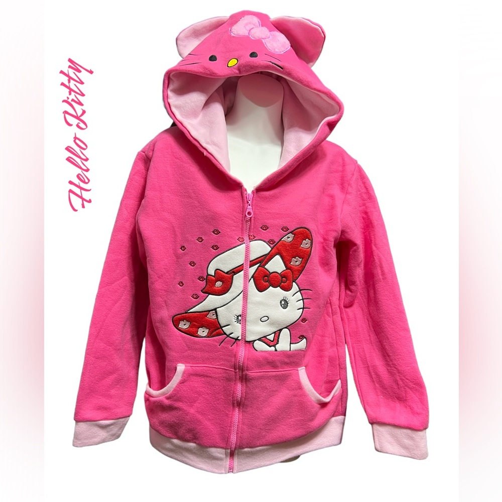 BNWOT Hello Kitty Fleece Hoodie Jacket